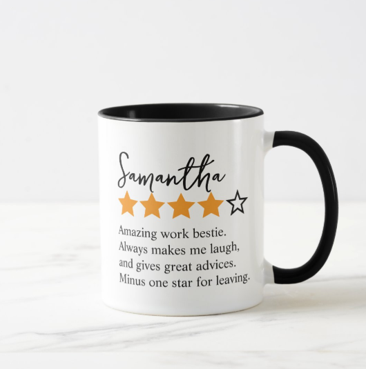 Work Bestie Leaving Coworker Farewell Goodbye Mug