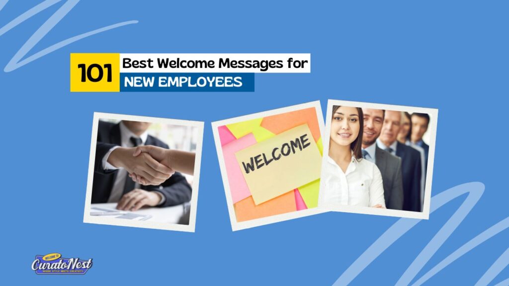 Welcome messages for new employees